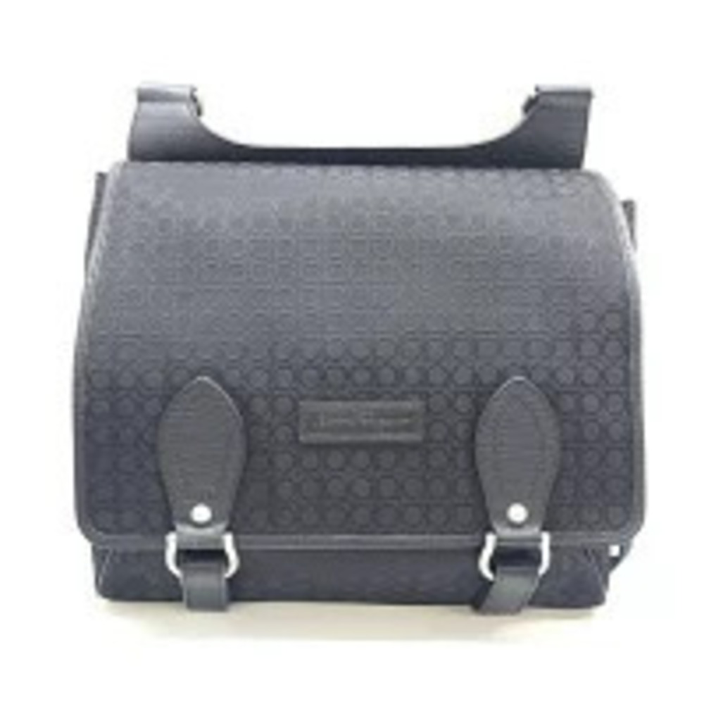 Salvatore Ferragamo messenger bag shoulder canvas black